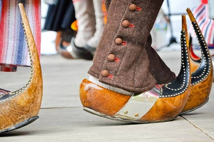 Traditional sabot shoes